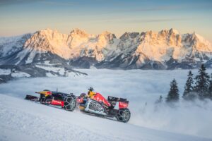 snow run by red bull and max verstappen